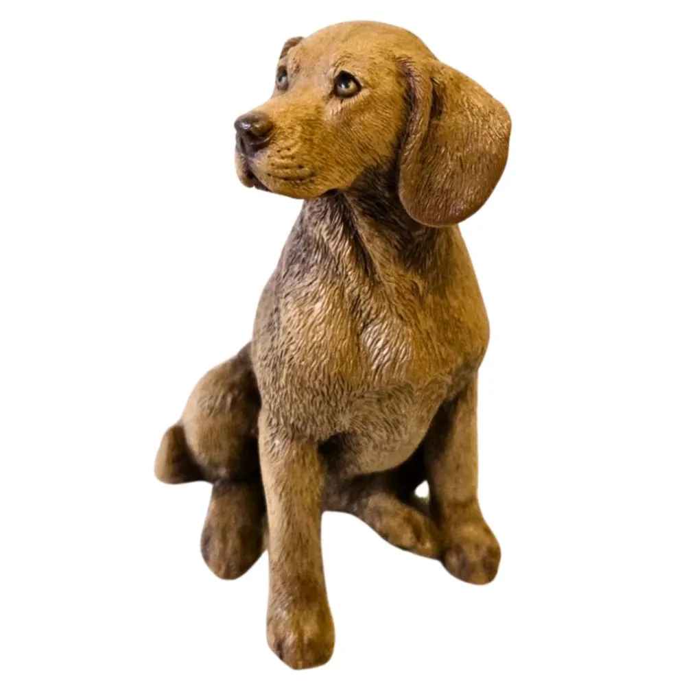 Cane in resina seduto per statue da 30 cm